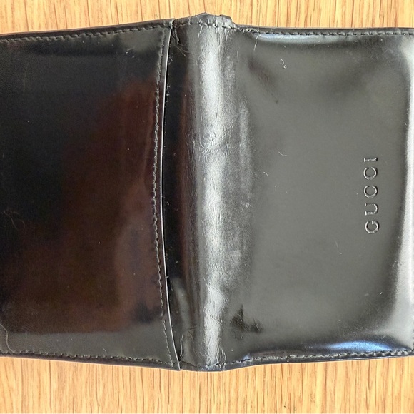 Vintage Gucci Elegant Black Leather Card Holder - Picture 6 of 9